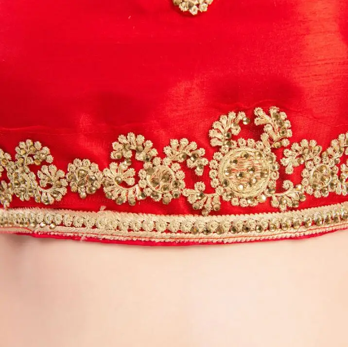 New India Pakistan Gorgeous Sarees For Woman India Lehenga Choli Dance Performance Dress Woman Beautiful Embroideried Red Sets